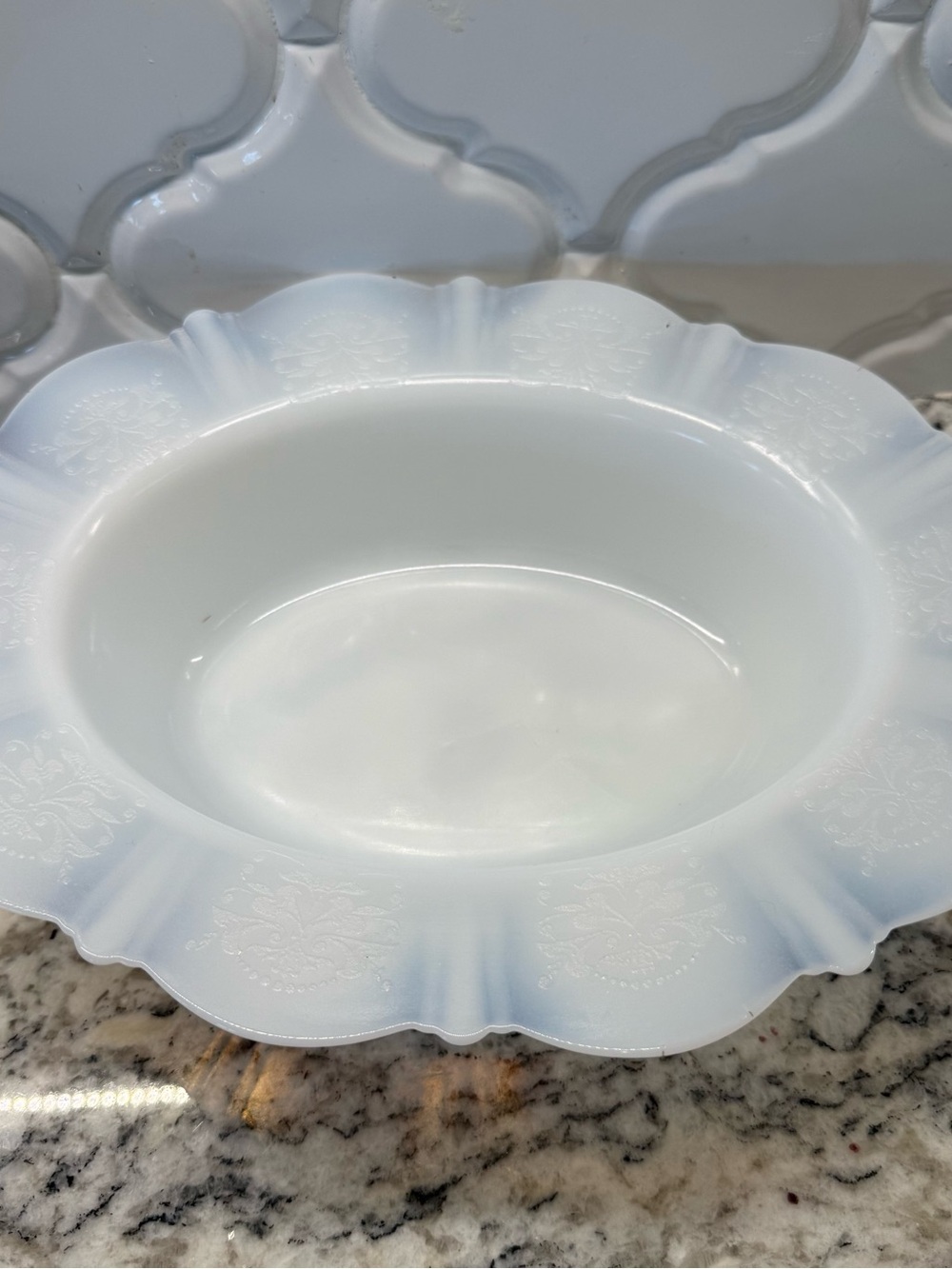 Vintage MacBeth-Evans American Sweetheart Monax Oval Bowl Platter